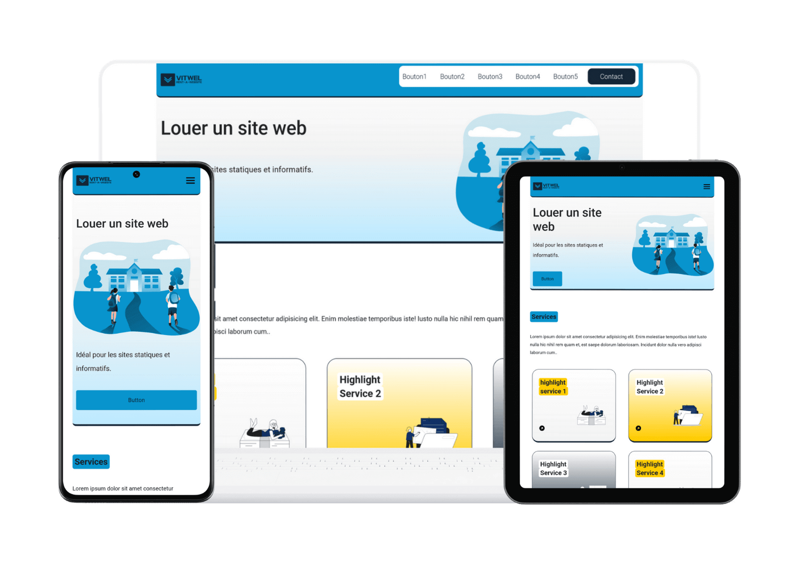 Louer un site internet VITWEL